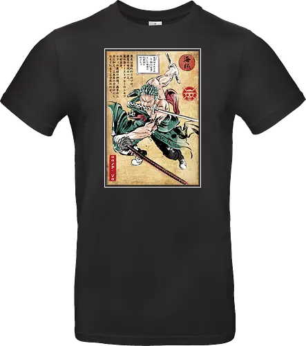 Pirate hunter woodblock