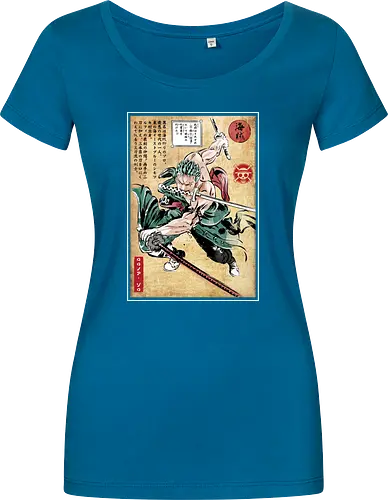 Pirate hunter woodblock