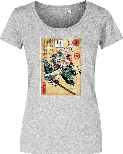 Pirate hunter woodblock