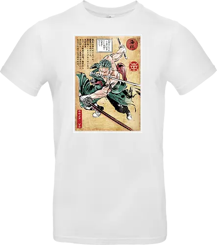 Pirate hunter woodblock