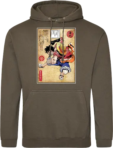 Straw hat captain woodblock