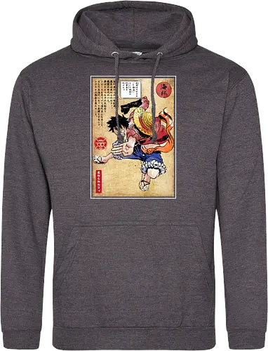 Straw hat captain woodblock