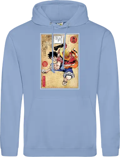 Straw hat captain woodblock
