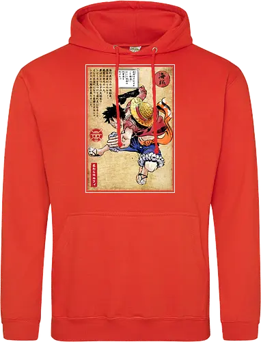 Straw hat captain woodblock