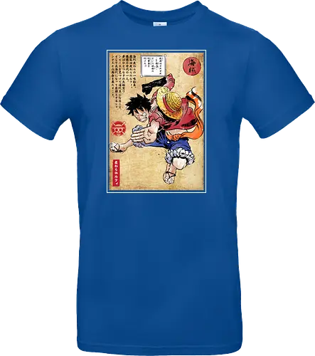 Straw hat captain woodblock