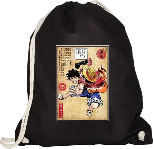 Straw hat captain woodblock