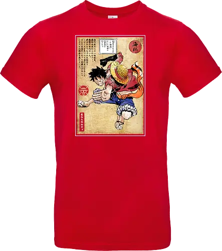 Straw hat captain woodblock
