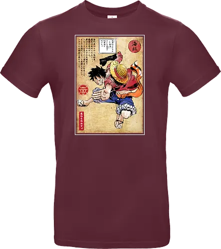 Straw hat captain woodblock