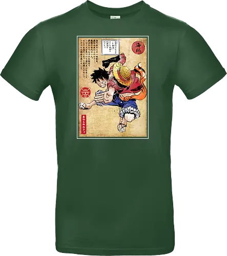 Straw hat captain woodblock