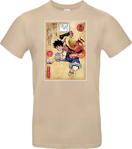 Straw hat captain woodblock