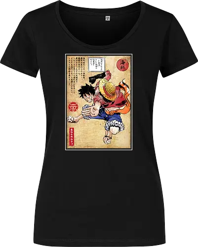 Straw hat captain woodblock
