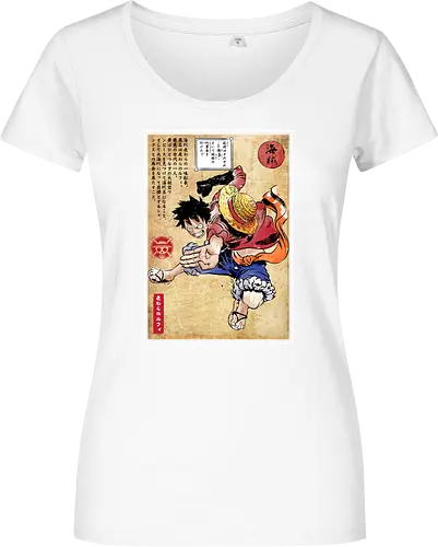 Straw hat captain woodblock