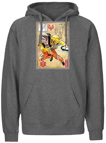 Surgeon of death woodblock - anime, manga, Trafalgar - Fairtrade Hoodie