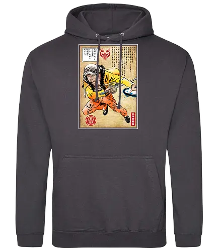 Surgeon of death woodblock - anime, manga, Trafalgar - Standard Hoodie