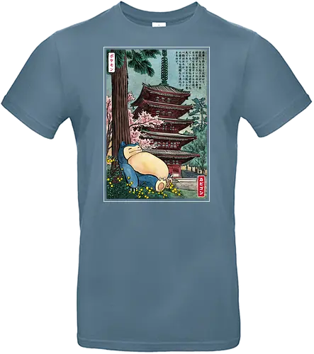 Taking a nap in Japan - nap, sleep, relax, pocket - Standard T-Shirt