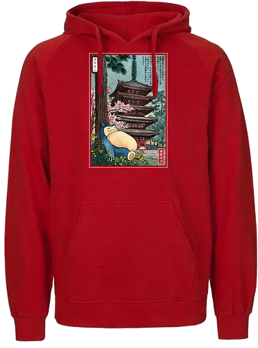 Taking a nap in Japan - nap, sleep, relax, pocket - Fairtrade Hoodie