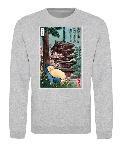 Taking a nap in Japan - nap, sleep, relax, pocket - Sweatshirt
