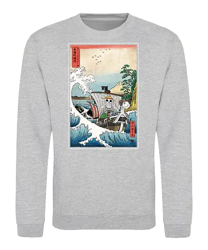 Going merry in Japan - anime, manga, luffy, straw hat pirates - Sweatshirt
