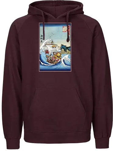 Thounsand sunny in Japan - anime, manga, straw hat pirates, pirat - Fairtrade Hoodie