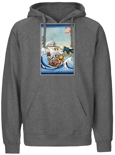 Thounsand sunny in Japan - anime, manga, straw hat pirates, pirat - Fairtrade Hoodie