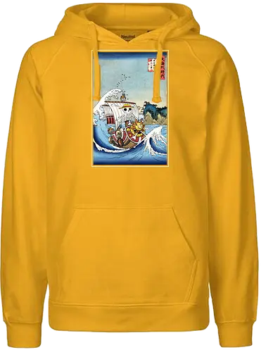 Thounsand sunny in Japan - anime, manga, straw hat pirates, pirat - Fairtrade Hoodie