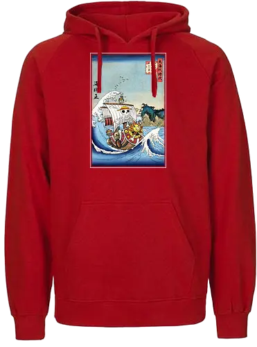 Thounsand sunny in Japan - anime, manga, straw hat pirates, pirat - Fairtrade Hoodie
