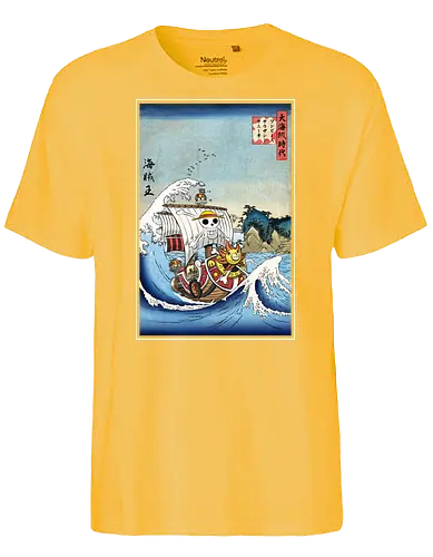 Thounsand sunny in Japan - anime, manga, straw hat pirates, pirat - Fairtrade T-Shirt