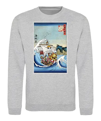 Thounsand sunny in Japan - anime, manga, straw hat pirates, pirat - Sweatshirt