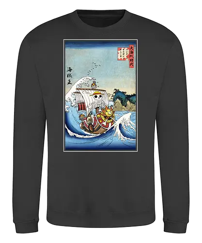 Thounsand sunny in Japan - anime, manga, straw hat pirates, pirat - Sweatshirt