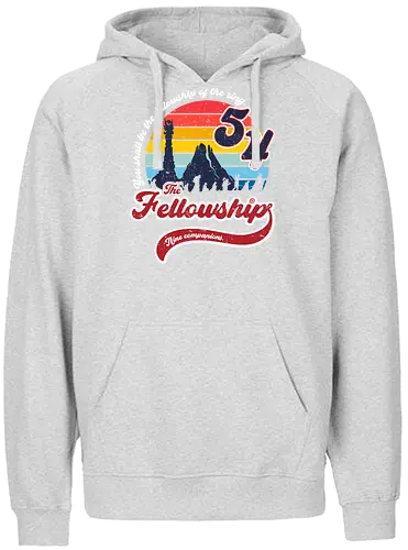 Nine companions - Fellowship, ring, fantasy - Fairtrade Hoodie