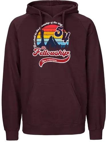 Nine companions - Fellowship, ring, fantasy - Fairtrade Hoodie
