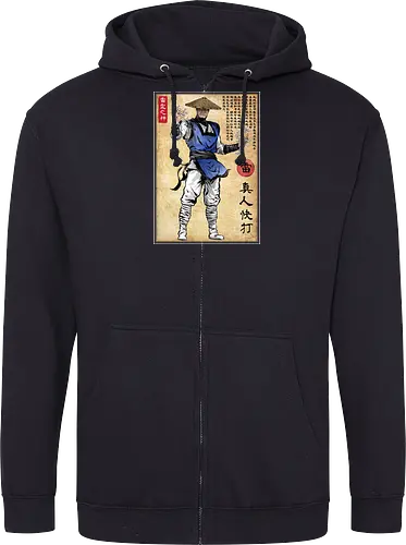 Thunder god woodblock