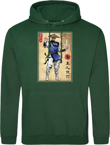 Thunder god woodblock