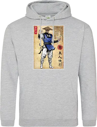 Thunder god woodblock