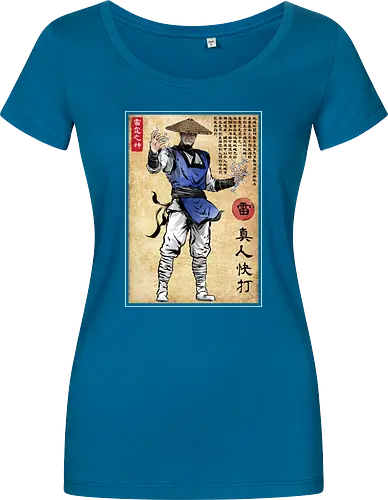 Thunder god woodblock