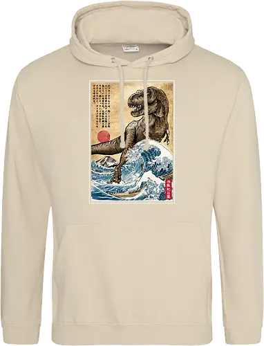 T-Rex in Japan woodblock