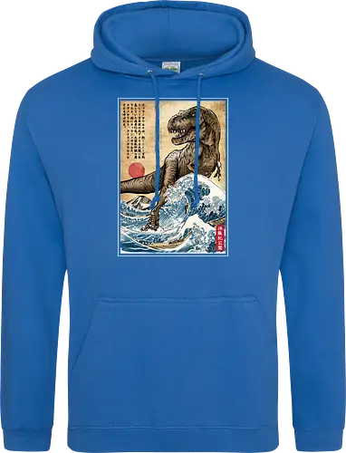 T-Rex in Japan woodblock