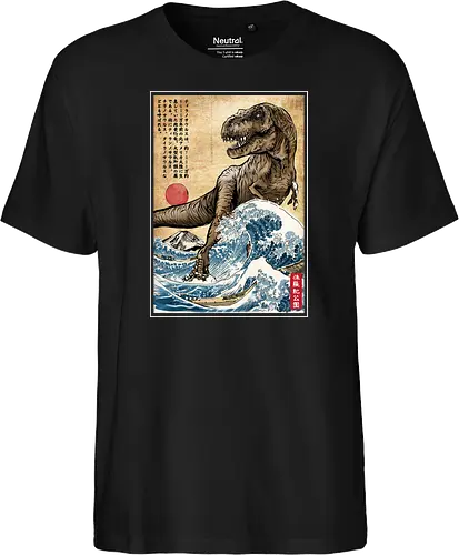 T-Rex in Japan woodblock