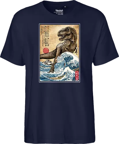 T-Rex in Japan woodblock