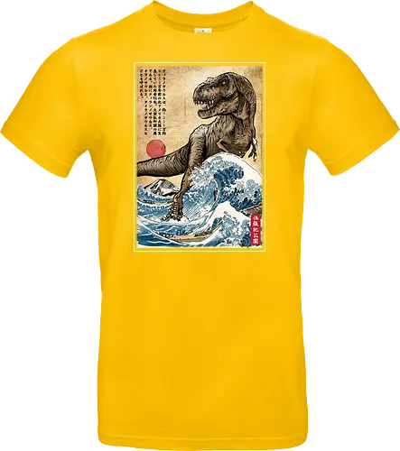 T-Rex in Japan woodblock