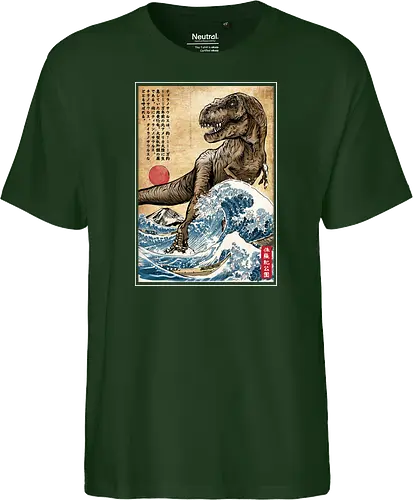 T-Rex in Japan woodblock