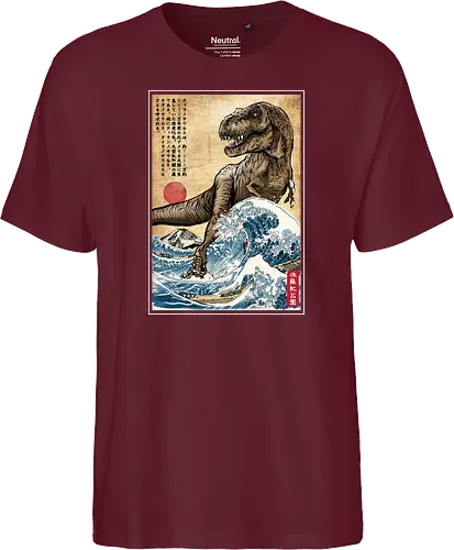 T-Rex in Japan woodblock