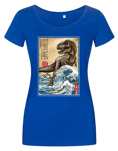 T-Rex in Japan woodblock