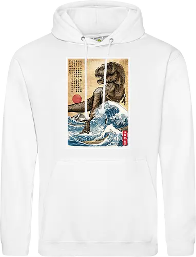 T-Rex in Japan woodblock