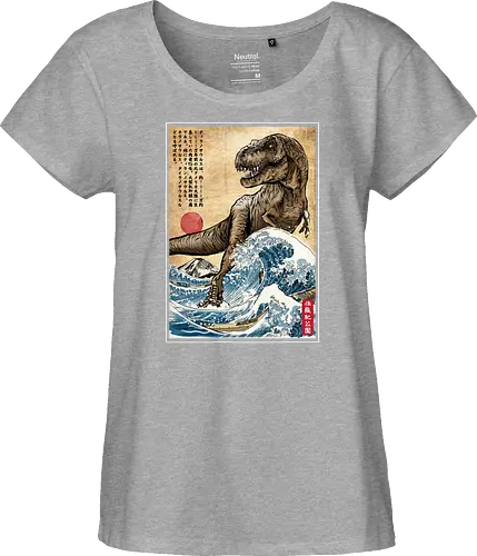 T-Rex in Japan woodblock