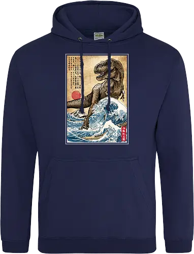 T-Rex in Japan woodblock