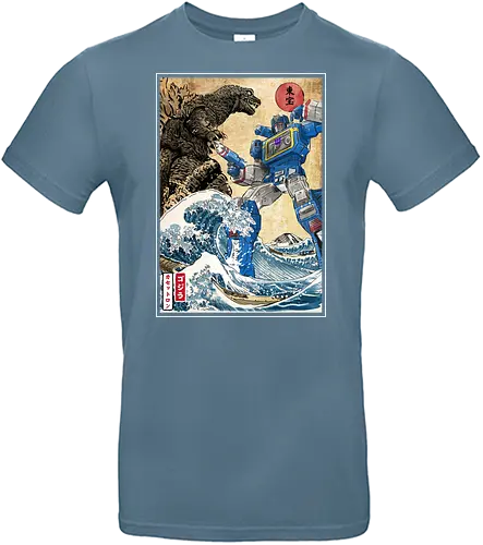 King of the monster vs soundwave - mash up, kaiju, mecha, robot, gundam, Roboter, wave - Standard T-Shirt