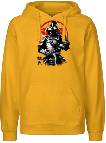 Samurai clan Tachibana - samurai, clan, sumi-e, japan - Fairtrade Hoodie