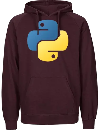 Python Icon - python, programmiersprache, it, itler, programmer, dev-ops, developer, coding, hacker - Fairtrade Hoodie