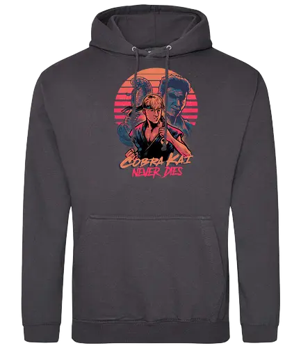 Never Dies - cobra, kai, karate, retro, 80s - Standard Hoodie